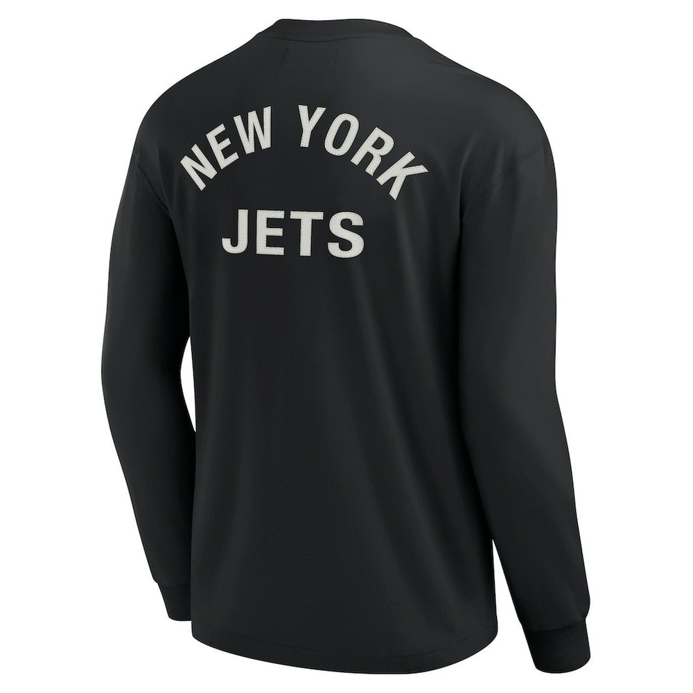 New York Jets Unisex Elements Super Soft Long Sleeve T-Shirt Black - Fanatics