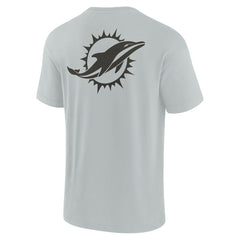 Miami Dolphins Unisex Elements Super Soft Short Sleeve T-Shirt Gray - Fanatics