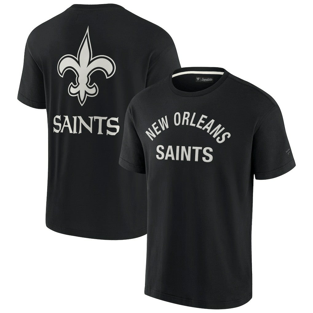 New Orleans Saints Unisex Elements Super Soft Short Sleeve T-Shirt Black - Fanatics