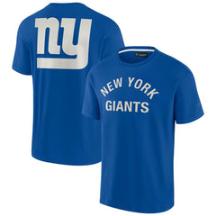 New York Giants Unisex Elements Super Soft Short Sleeve T-Shirt Royal - Fanatics