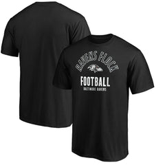 Baltimore Ravens Nickname Arc T-Shirt Black - NFL