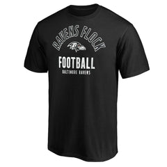 Baltimore Ravens Nickname Arc T-Shirt Black - NFL