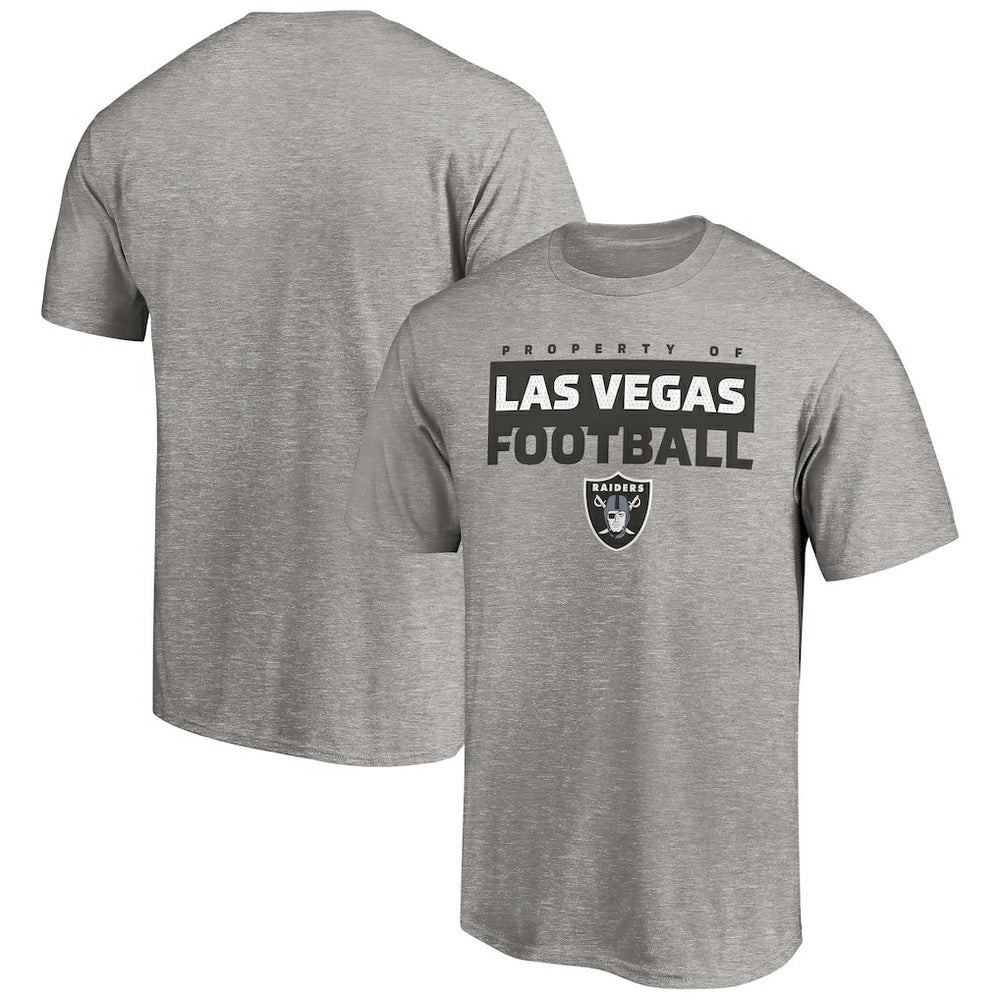 Las Vegas Raiders Gain Ground T-Shirt Heather Gray - NFL