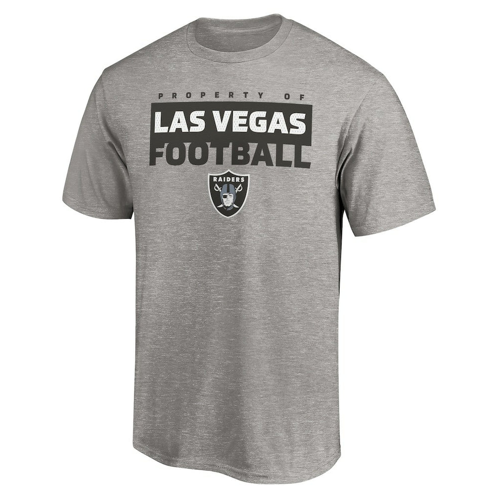 Las Vegas Raiders Gain Ground T-Shirt Heather Gray - NFL