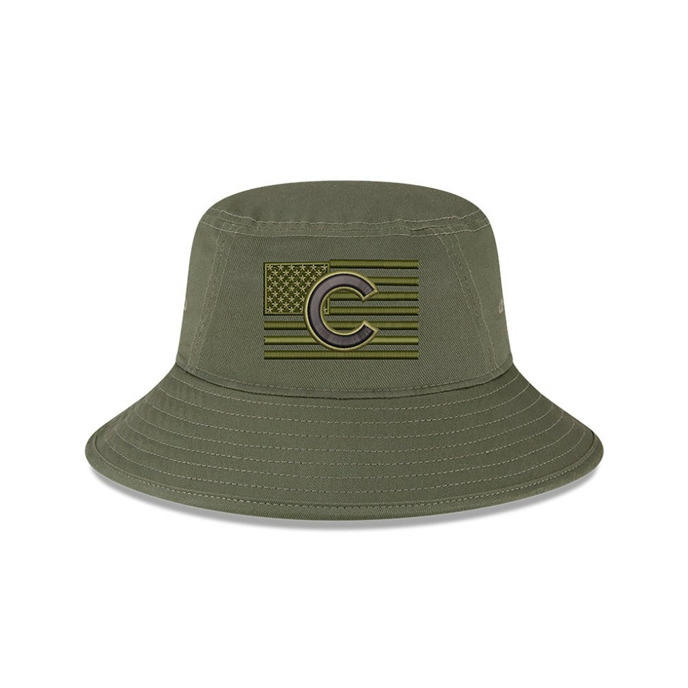 Chicago Cubs New Era 2023 Armed Forces Day Bucket Hat Clearance