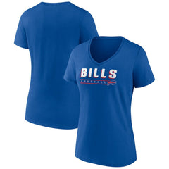 Buffalo Bills Women's Primary Play V-Neck T-Shirt Royal - NFL