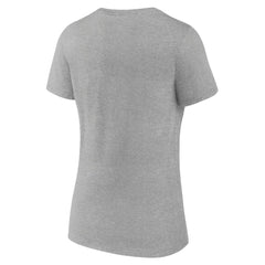 Seattle Seahawks Women's Team Arc V-Neck T-Shirt Heather Gray - NFL