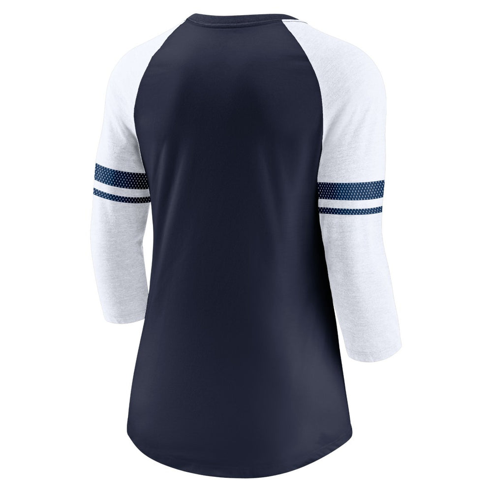 Tennessee Titans Women's Fashion 3/4-Sleeve Lightweight Raglan Fashion T-Shirt Navy - Nike