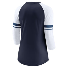Tennessee Titans Women's Fashion 3/4-Sleeve Lightweight Raglan Fashion T-Shirt Navy - Nike