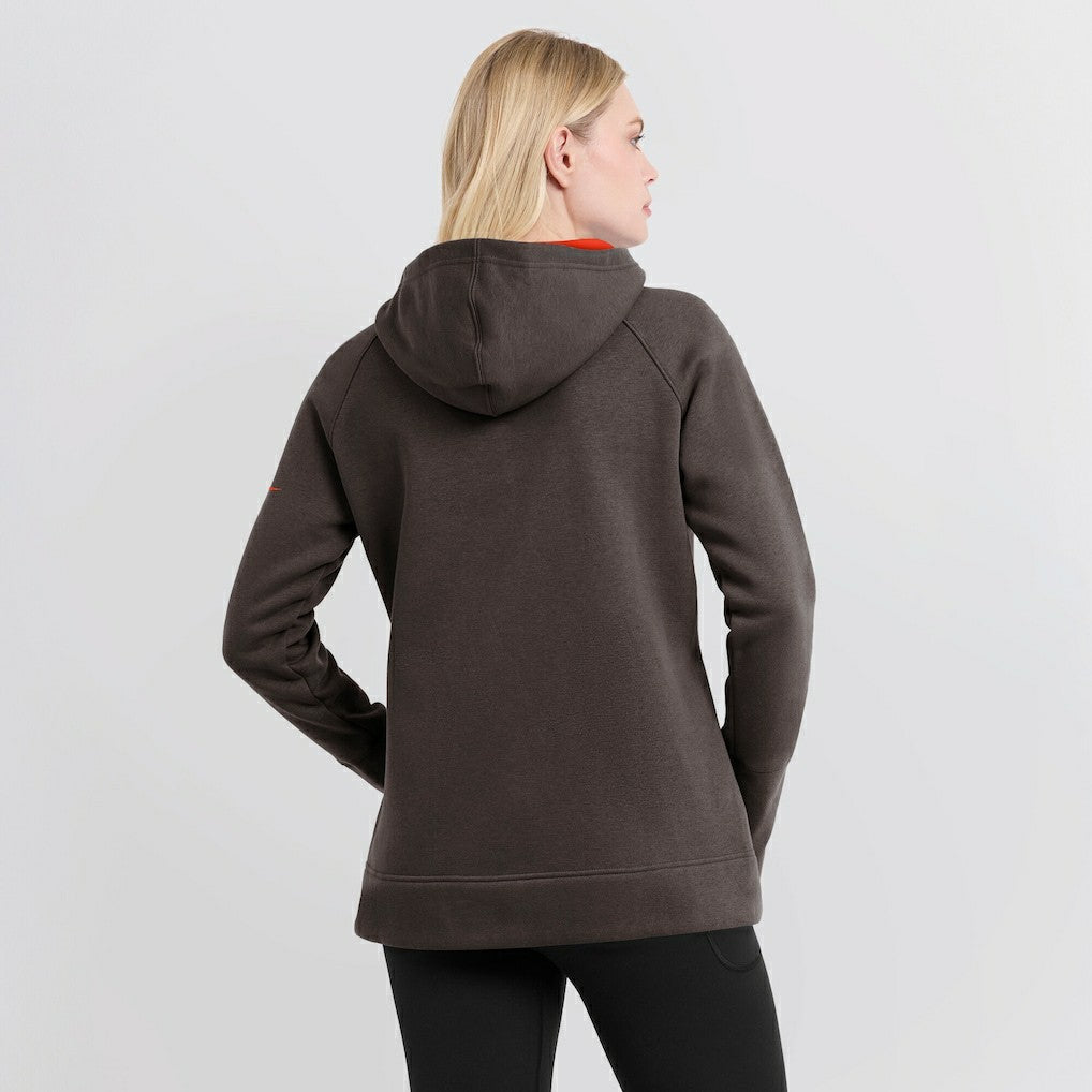 Cleveland Browns Women's Asymmetrical Raglan Full-Zip Hoodie Brown - Nike