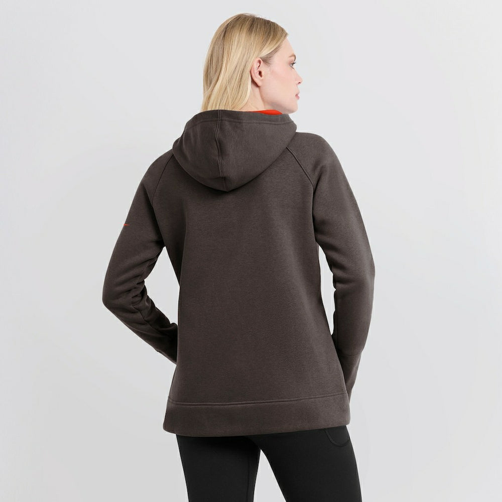 Cleveland Browns Women's Asymmetrical Raglan Full-Zip Hoodie Brown - Nike