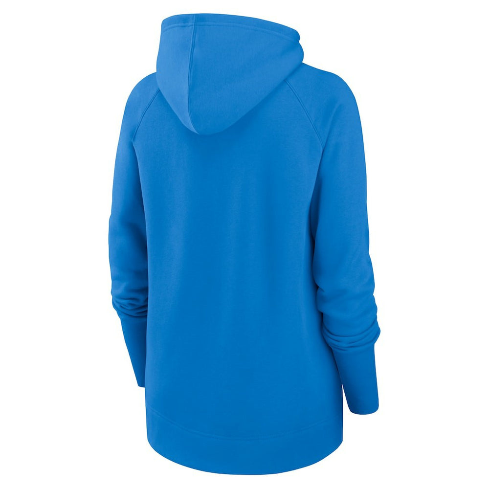 Los Angeles Chargers Women's Asymmetrical Raglan Full-Zip Hoodie Powder Blue - Nike