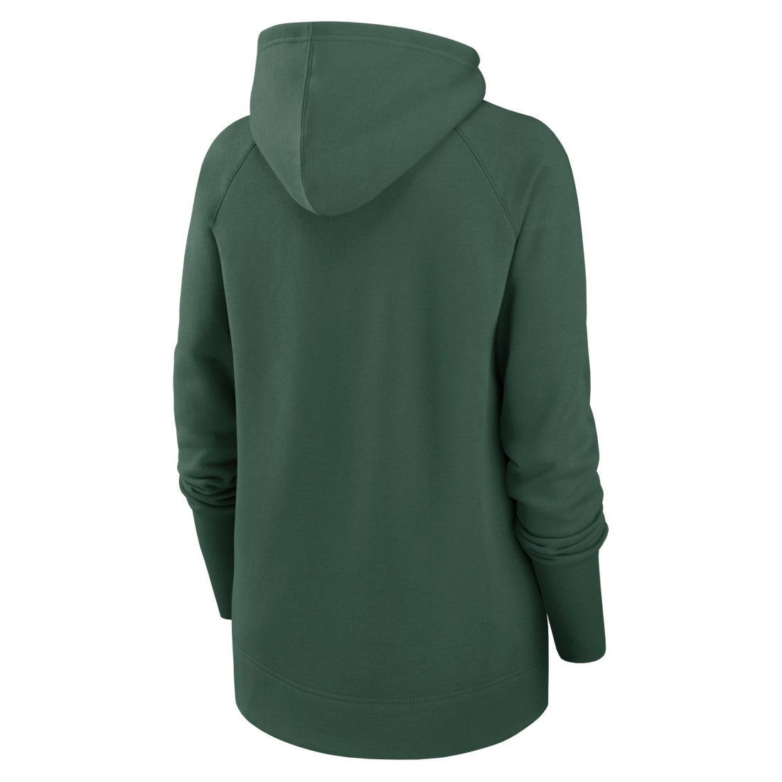 Green Bay Packers Women's Asymmetrical Raglan Full-Zip Hoodie Green - Nike