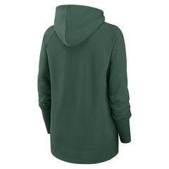 Green Bay Packers Women's Asymmetrical Raglan Full-Zip Hoodie Green - Nike