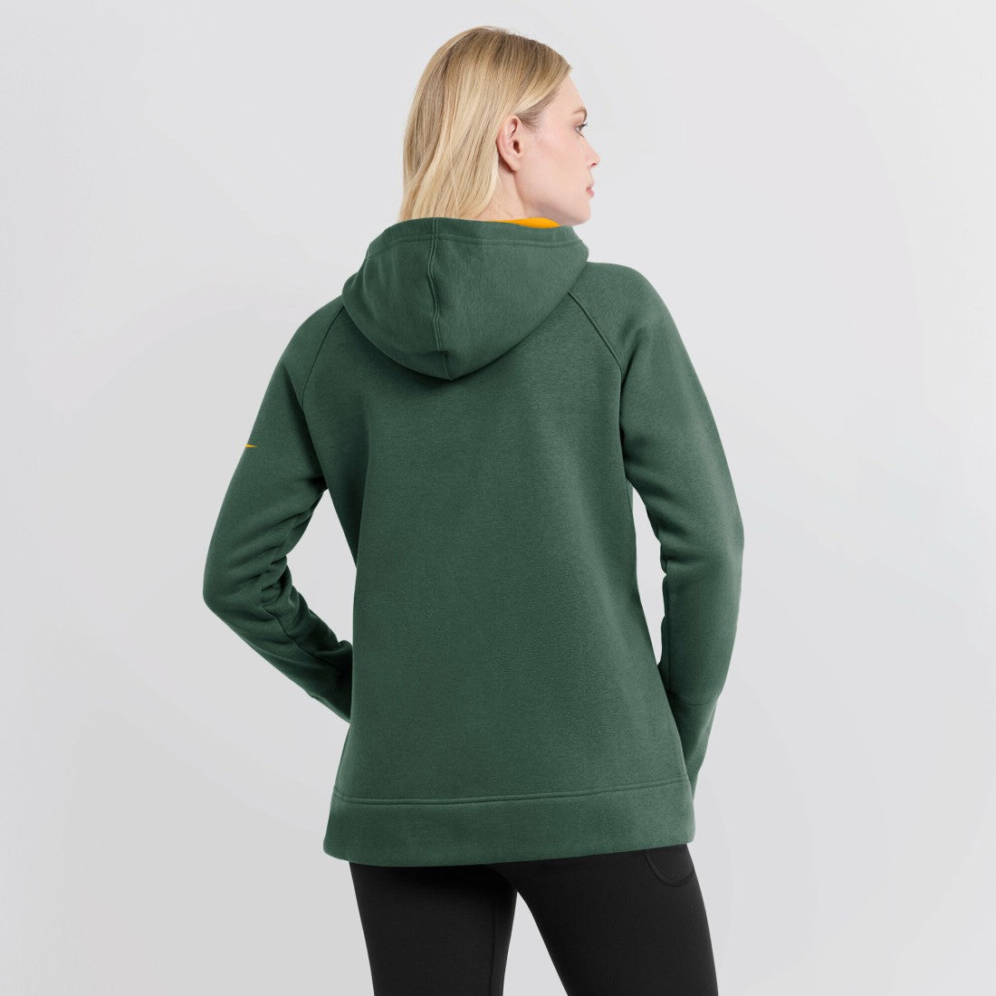 Green Bay Packers Women's Asymmetrical Raglan Full-Zip Hoodie Green - Nike