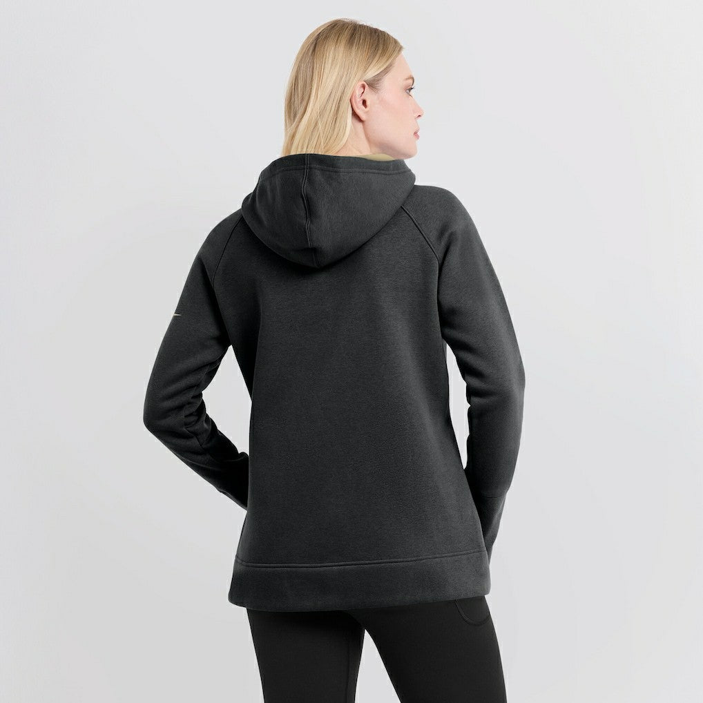 New Orleans Saints Women's Asymmetrical Raglan Full-Zip Hoodie Black - Nike