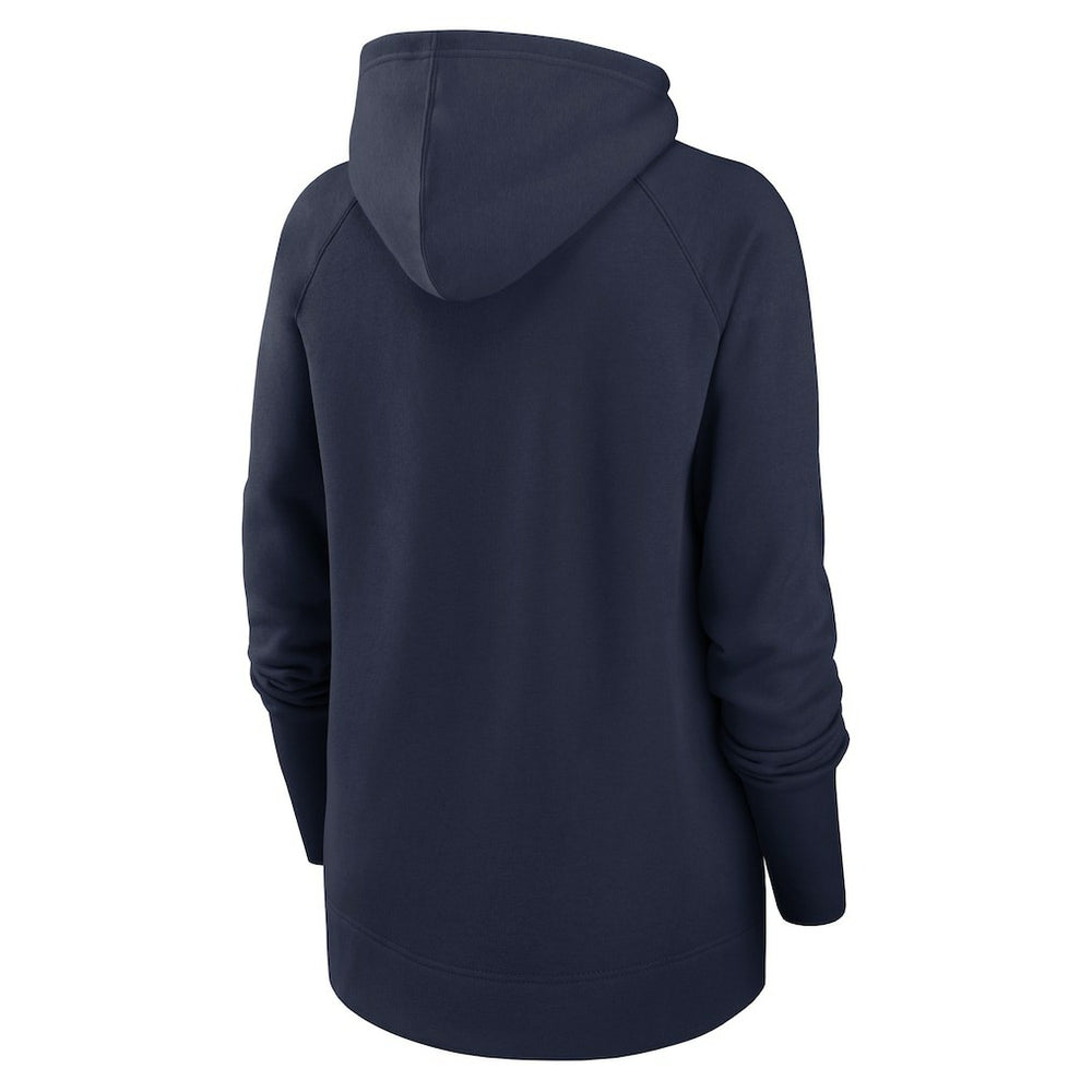 Seattle Seahawks Women's Asymmetrical Raglan Full-Zip Hoodie College Navy - Nike