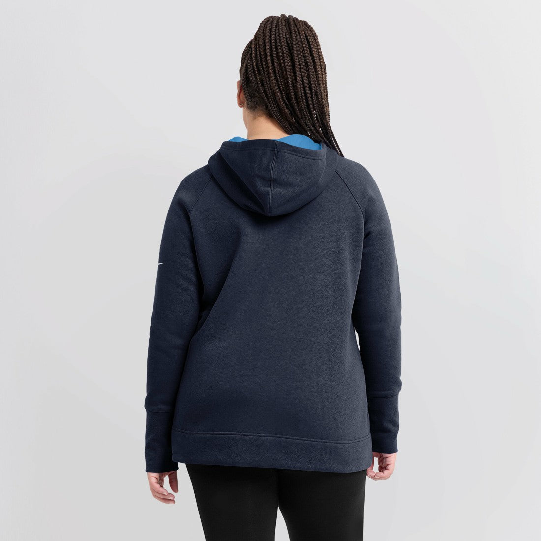 Tennessee Titans Women's Asymmetrical Raglan Full-Zip Hoodie Navy - Nike