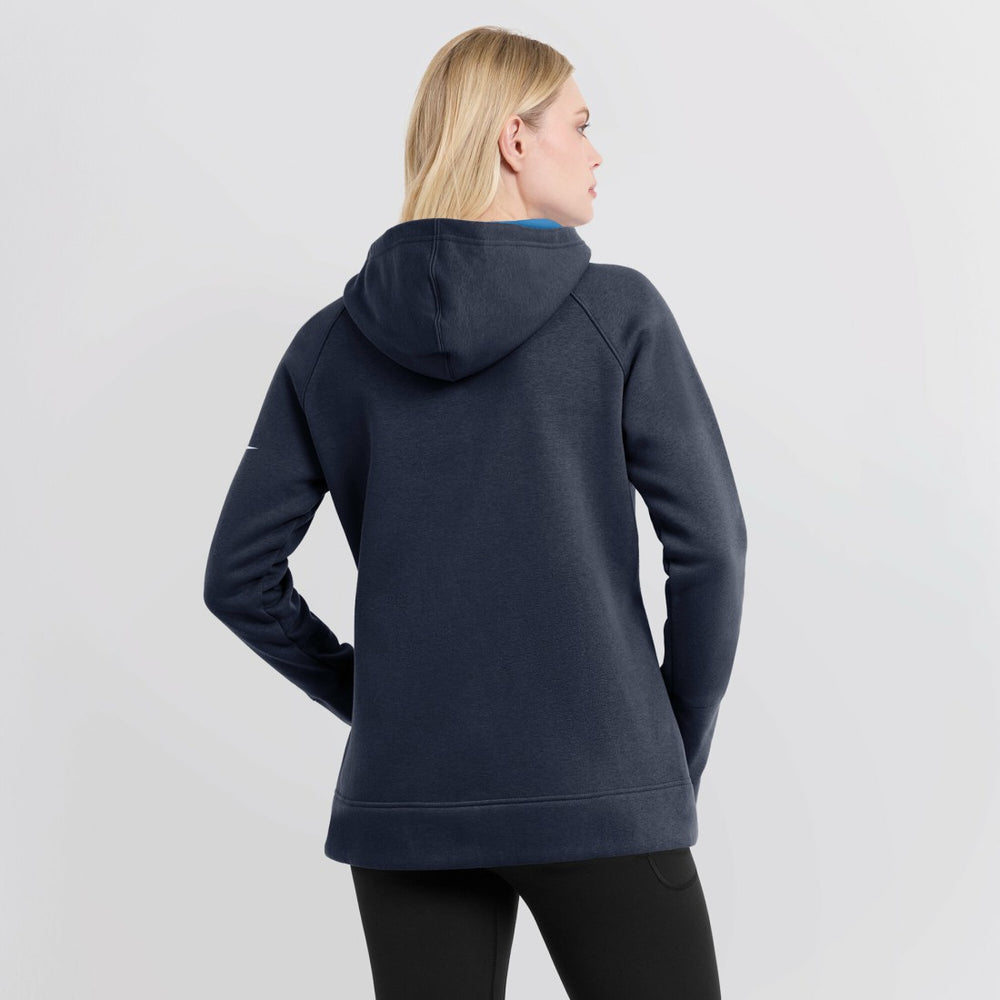 Tennessee Titans Women's Asymmetrical Raglan Full-Zip Hoodie Navy - Nike