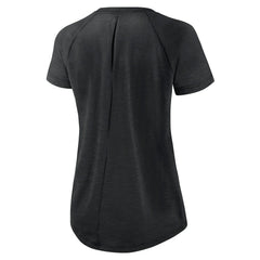 New Orleans Saints Women's Back Slit Lightweight Fashion T-Shirt White/Heather Scarlet - Nike