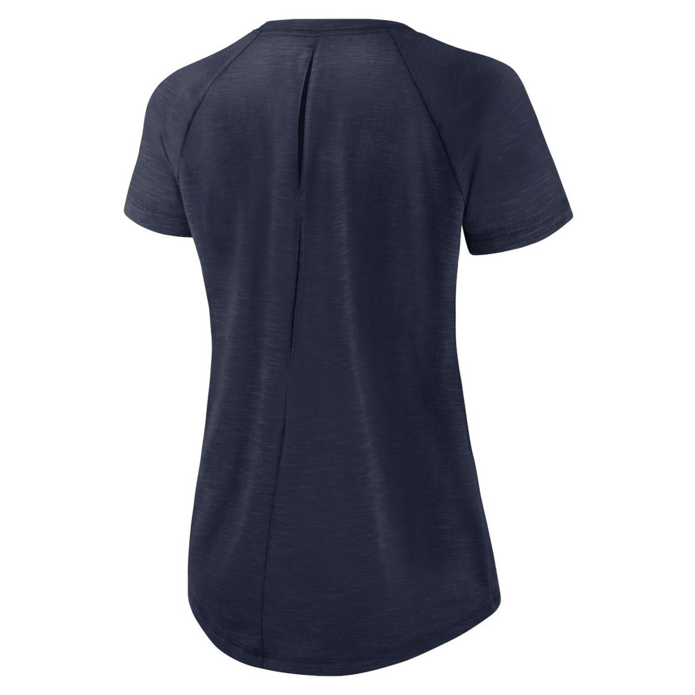 Tennessee Titans Women's Back Slit Lightweight Fashion T-Shirt White/Heather Scarlet - Nike