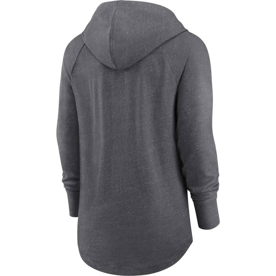 Green Bay Packers Women's Raglan Funnel Neck Pullover Hoodie Heather Charcoal - Nike