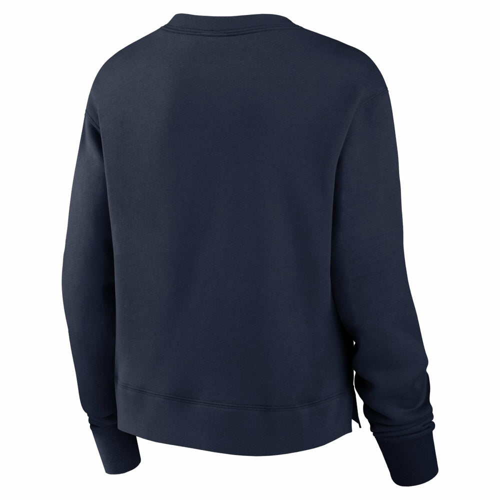 Tennessee Titans Women's High Hip Fleece Pullover Sweatshirt Navy - Nike