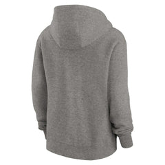 Cleveland Browns Women's Wordmark Club Fleece Pullover Hoodie Heather Gray - Nike