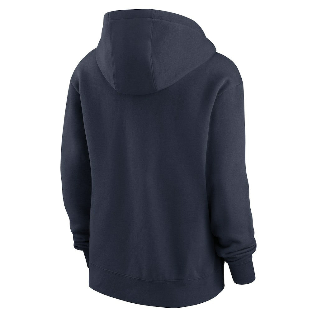Chicago Bears Women's Wordmark Club Fleece Pullover Hoodie Navy - Nike