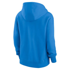 Los Angeles Chargers Women's Wordmark Club Fleece Pullover Hoodie Powder Blue - Nike