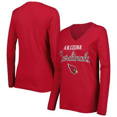 Arizona Cardinals G-III 4Her by Carl Banks Women's Post Season Long Sleeve V-Neck T-Shirt Cardinal - NFL