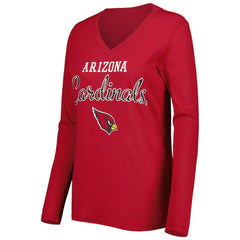 Arizona Cardinals G-III 4Her by Carl Banks Women's Post Season Long Sleeve V-Neck T-Shirt Cardinal - NFL