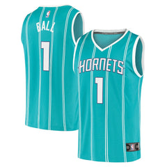 Fanatics - LaMelo Ball Charlotte Hornets Fast Break Replica Jersey - Icon Edition - Teal