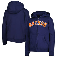 Houston Astros Youth Wordmark Full-Zip Fleece Hoodie discount