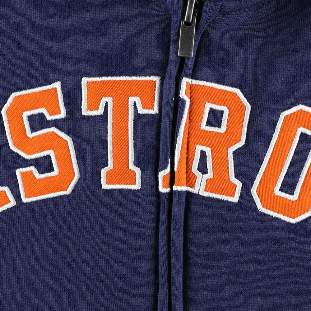 Houston Astros Youth Wordmark Full-Zip Fleece Hoodie discount