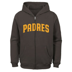 San Diego Padres Youth Wordmark Full-Zip Fleece Hoodie for sale