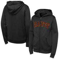 San Francisco Giants Youth Wordmark Full-Zip Fleece Hoodie Sale