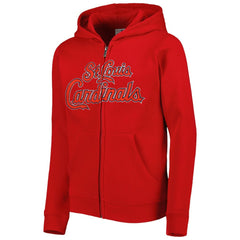 St. Louis Cardinals Youth Wordmark Full-Zip Fleece Hoodie discount