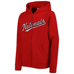 Washington Nationals Youth Wordmark Full-Zip Fleece Hoodie Near Me