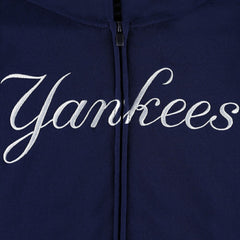 New York Yankees Youth Wordmark Full-Zip Fleece Hoodie Lifestyle
