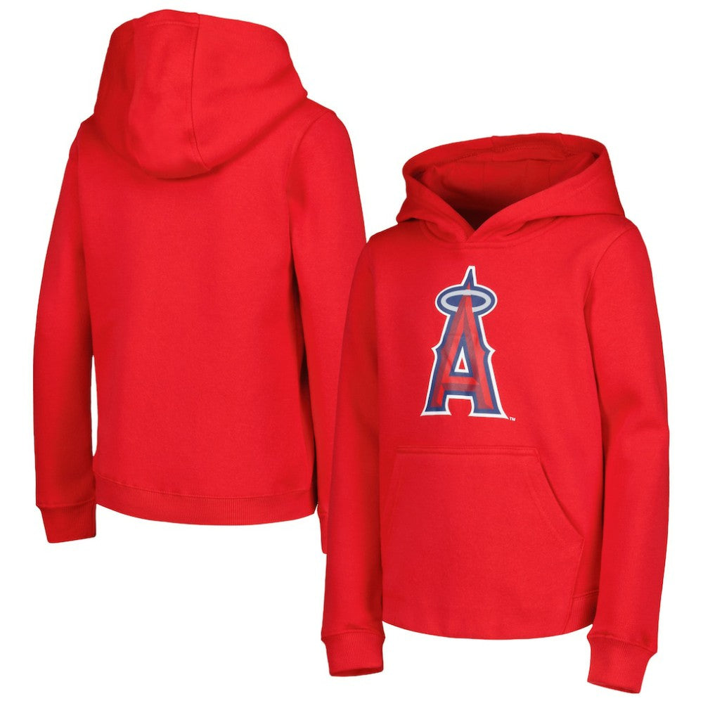 Los Angeles Angels Youth Team Primary Logo Pullover Hoodie discount