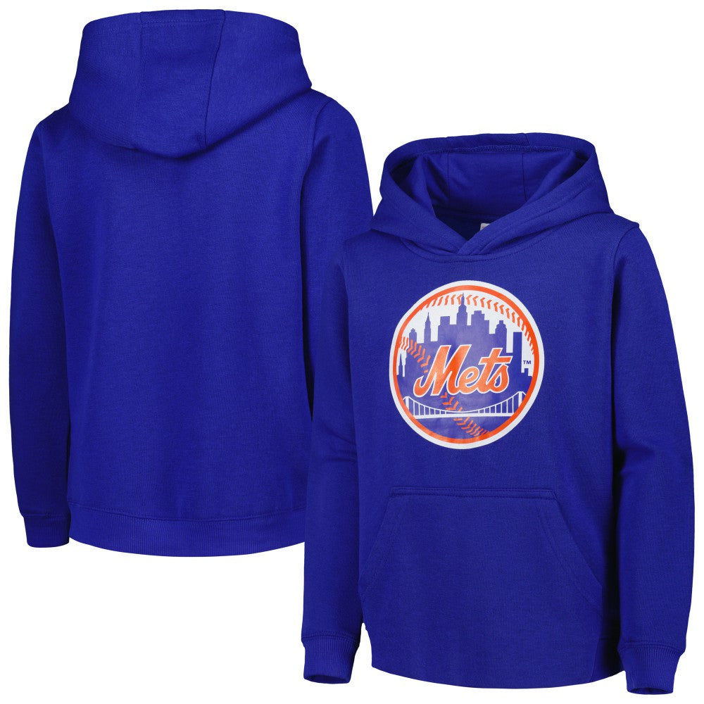New York Mets Youth Team Primary Logo Pullover Hoodie for sale