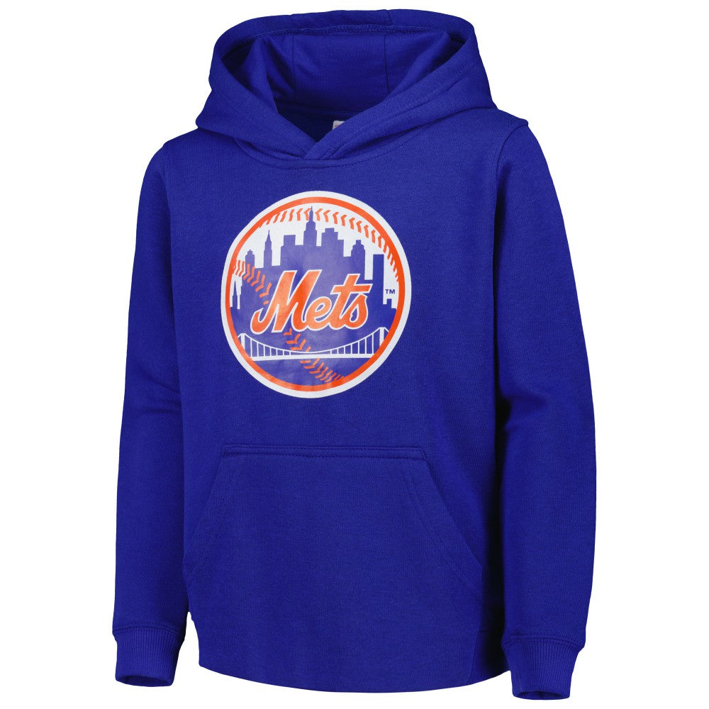 New York Mets Youth Team Primary Logo Pullover Hoodie for sale