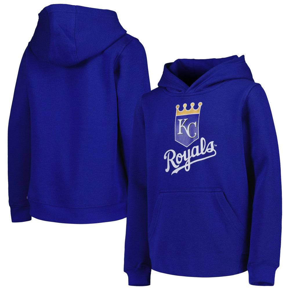 Kansas City Royals Youth Team Primary Logo Pullover Hoodie Online