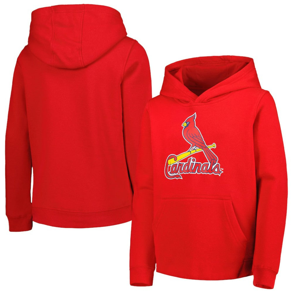 St. Louis Cardinals Youth Team Primary Logo Pullover Hoodie Near Me