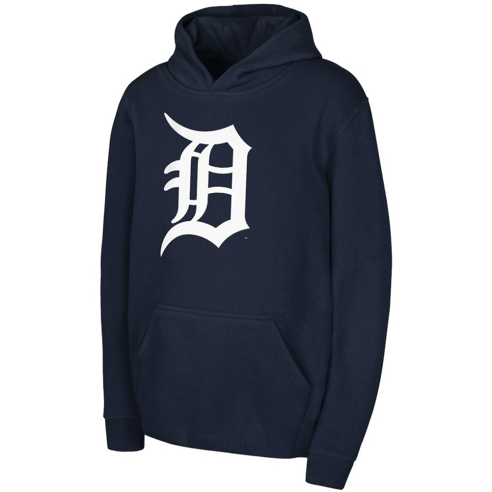 Detroit Tigers Youth Team Primary Logo Pullover Hoodie Online