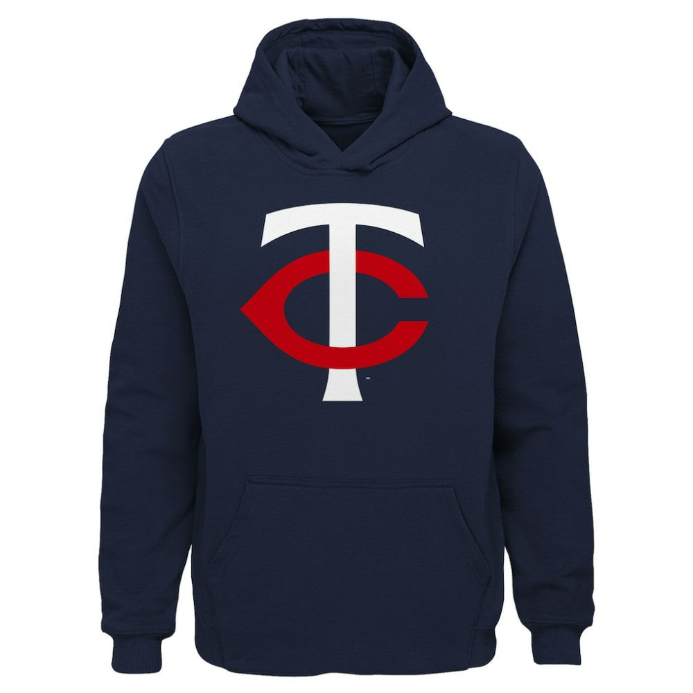 Minnesota Twins Youth Team Primary Logo Pullover Hoodie Lifestyle