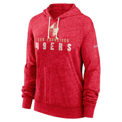San Francisco 49ers Women's Rewind Gym Vintage Lightweight Pullover Hoodie Scarlet - Nike