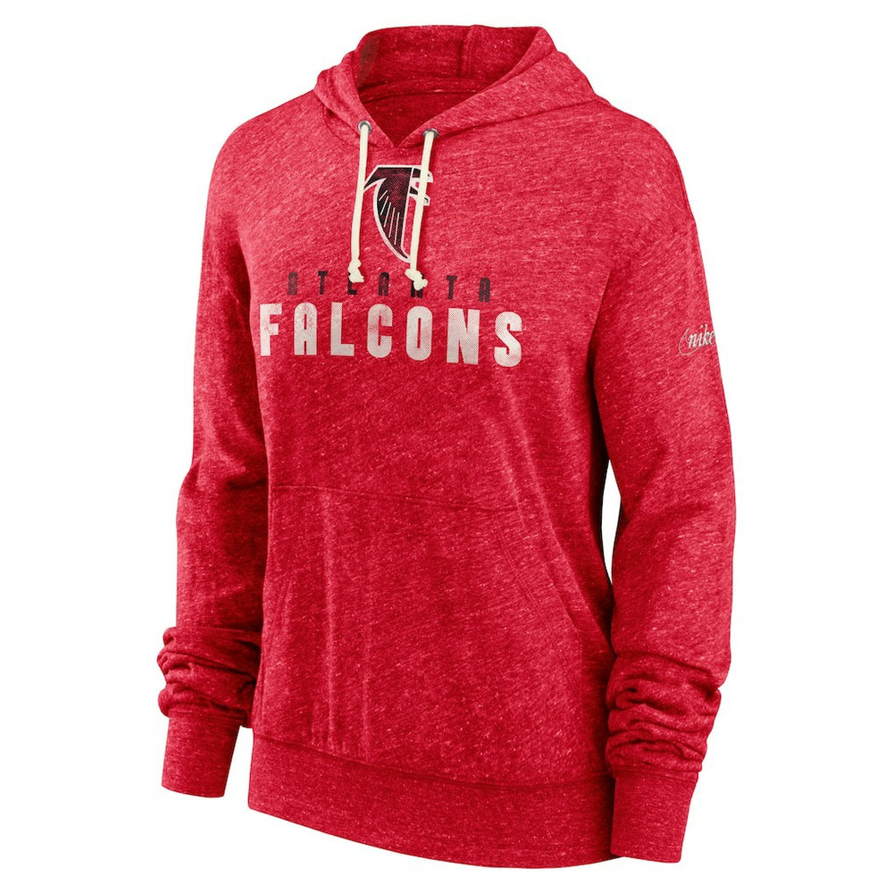 Atlanta Falcons Women's Rewind Gym Vintage Lightweight Pullover Hoodie Red - Nike