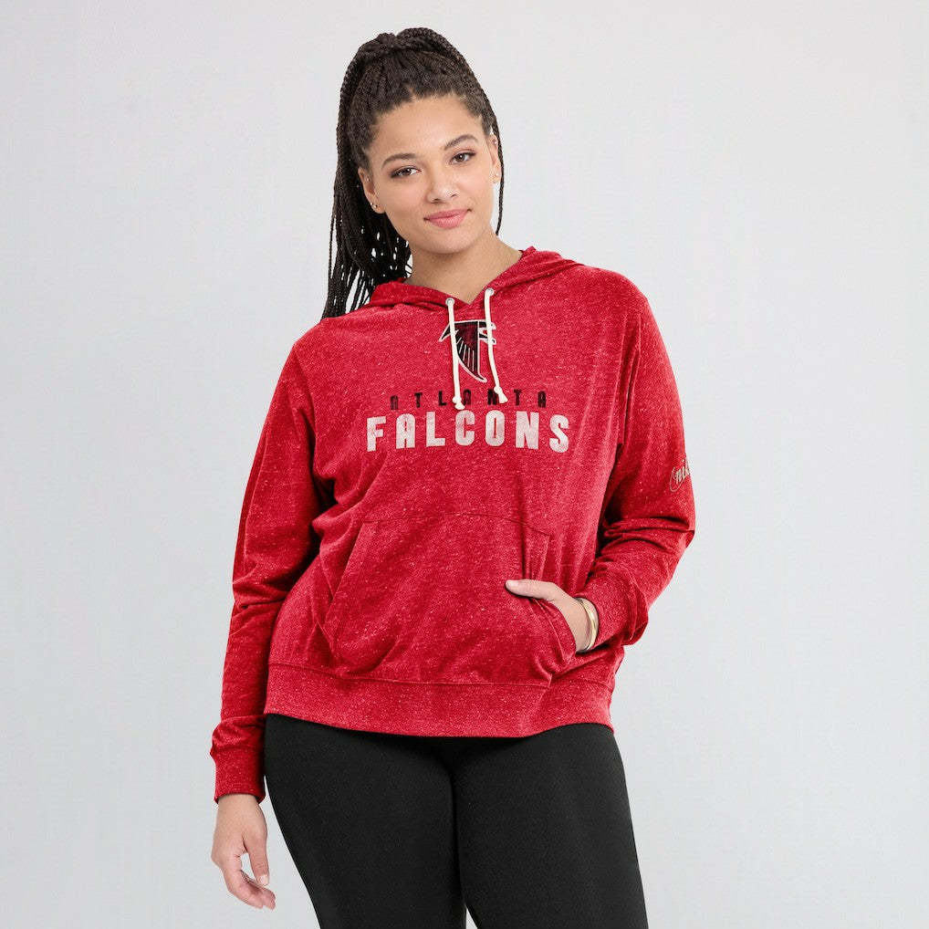 Atlanta Falcons Women's Rewind Gym Vintage Lightweight Pullover Hoodie Red - Nike